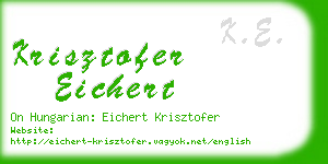 krisztofer eichert business card